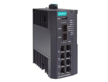 Moxa EDR-G9010 系列 8 GbE 銅纜 + 2 GbE SFP 多端口工業安全路由器