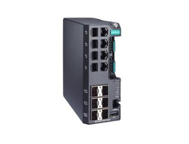 Moxa EDS-4014 系列 8+4G+2 2.5GbE 端口網管型工業以太網交換機